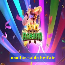 ocultar saldo betfair